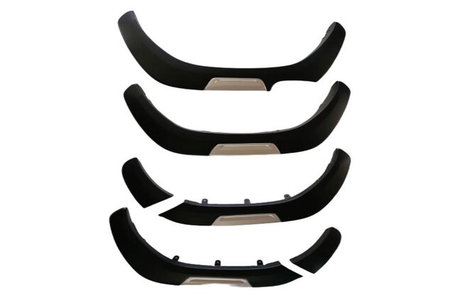  Piezas del cuerpo Fender Flare Accesorios Guardabarros  compatible con Toyota Hilux 2021-2022 Negro mate : Automotriz